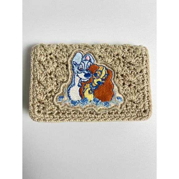 VTG Disney Lady and the Tramp Crochet Clip Small Wallet Nostalgia Kidcore - Picture 2 of 10